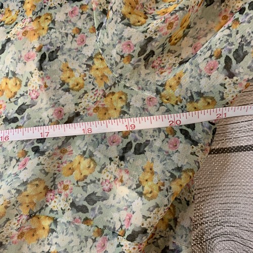 Kookai Dress Sz Large 42 (FR) Ditsy Floral Sheer White Lace Cottage Layered - Picture 7 of 12