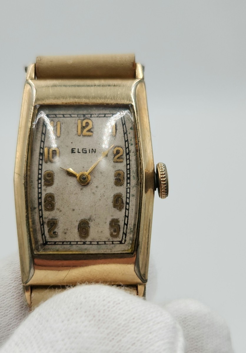 稼働　ELGIN 10KRGP 手巻き アンティーク腕時計U.S.A ANTIQUE ELGIN 10K R.G.P. WRIST WATCH COLLECTIBLE WATCHES | eBay
