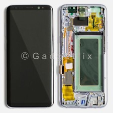 USA For Samsung Galaxy S8 Plus Silver OLED Display Touch Screen Digitizer Frame
