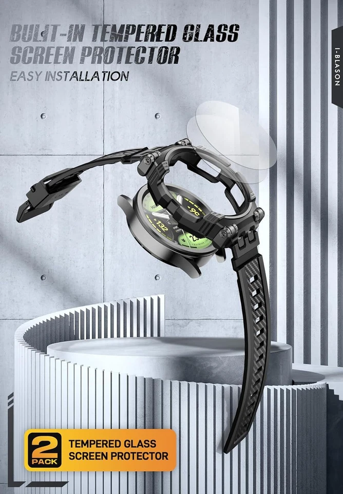 Funda protectora de reloj i-Blason Galaxy para GalaxyWatch 6 6Classic 5Pro 5 4 bandas correa Foto 2 de 4