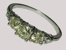 Zircon Gemstone Gold Plated 925 Sterling Silver Women Ring