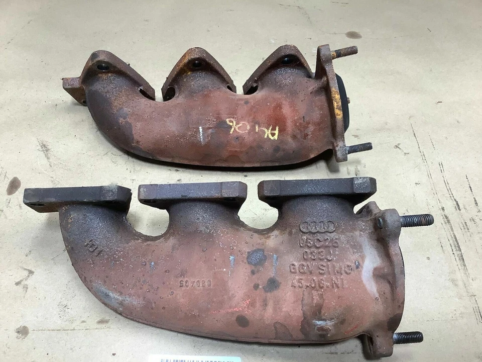 Audi A4 Cabrio Quattro 2006 3,0 L colector de escape del lado del pasajero y del conductor OEM+ Foto 2 de 4