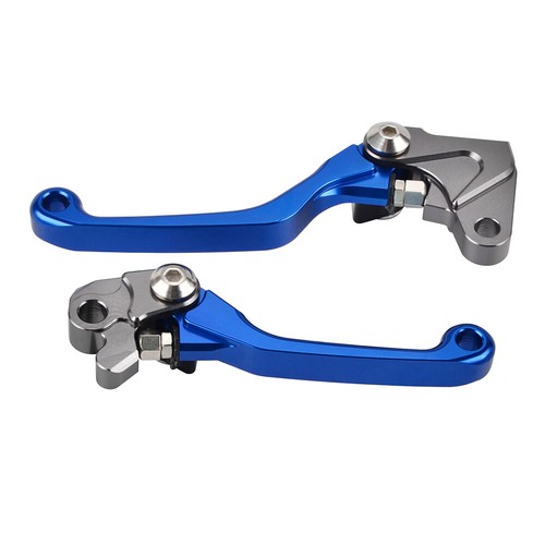 CNC Pivot Brake Clutch Levers For Yamaha WR250F 2005-2016 WR450F 2005-2015 Blue - Picture 5 of 6