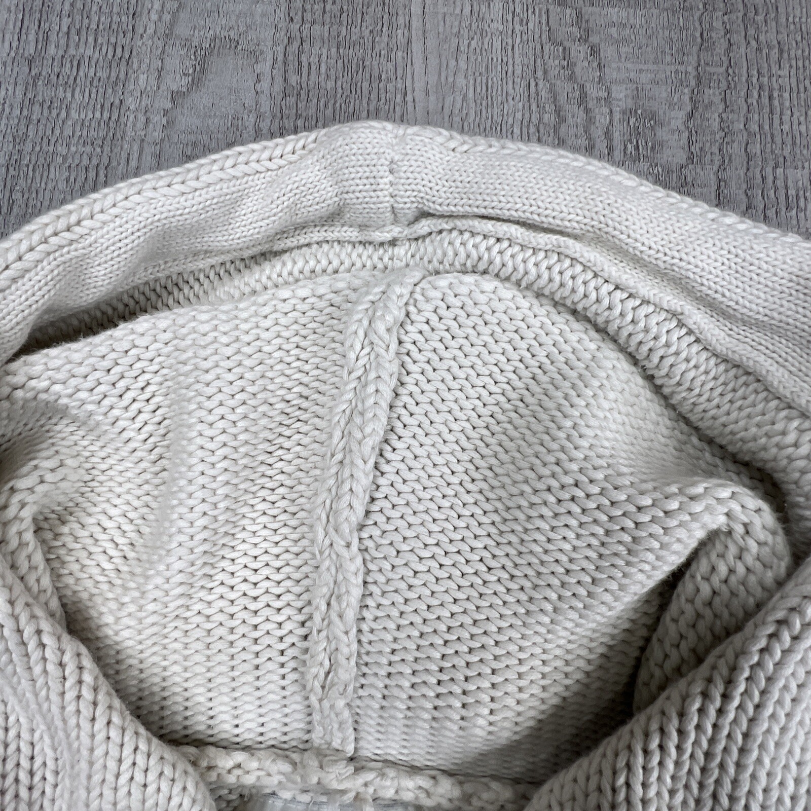 American Eagle Hooded Sweater Jacket Knitted Ribb… - image 7