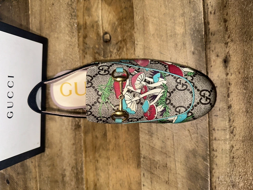 Zapatos Gucci GG Supreme Children Princetons 32 (US 13.5) Foto 2 de 4