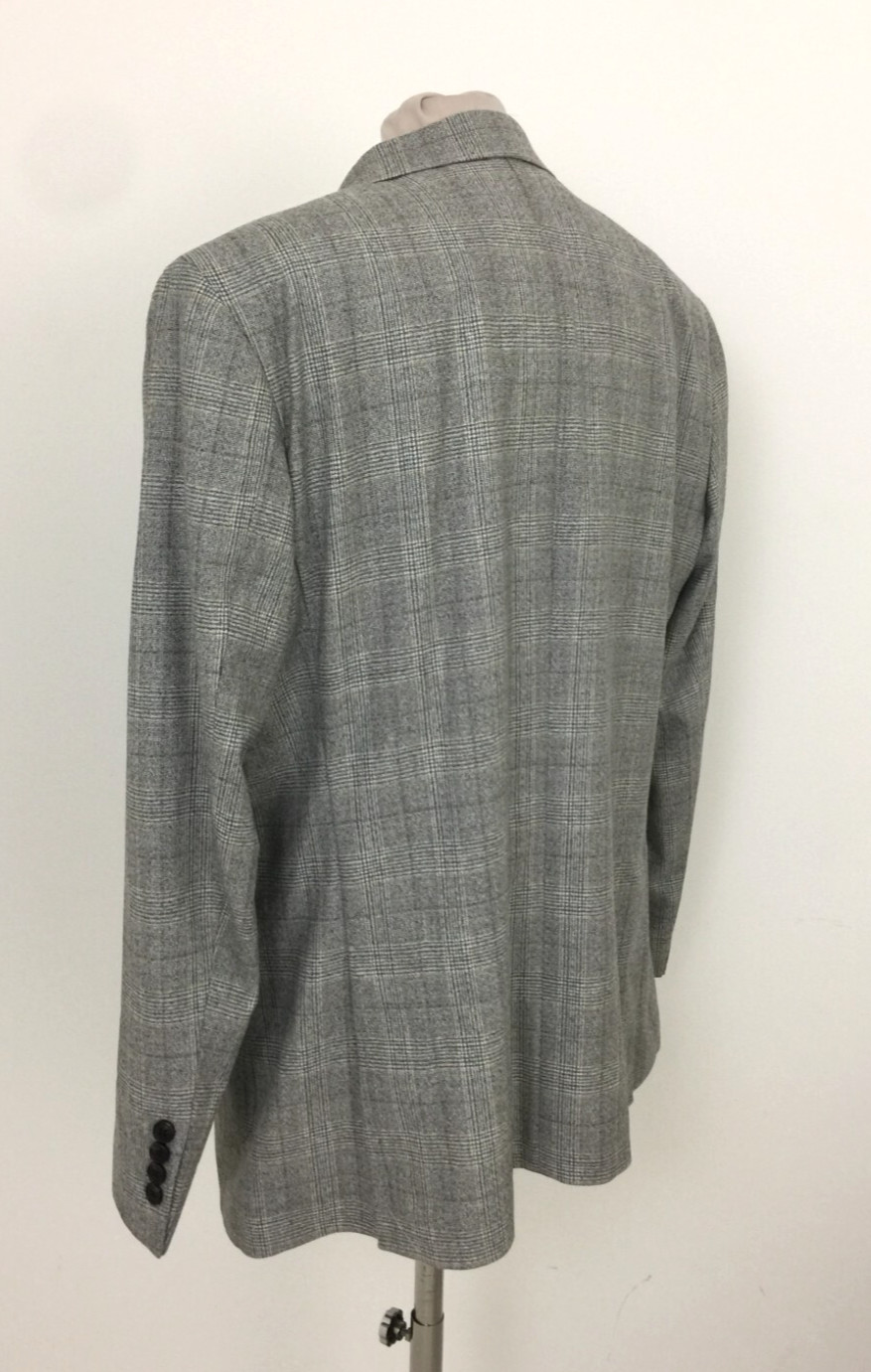 Jaeger Men's Jacket Size 46" Grey Check Wool Single Breasted Tailored Fit New F1 image 4