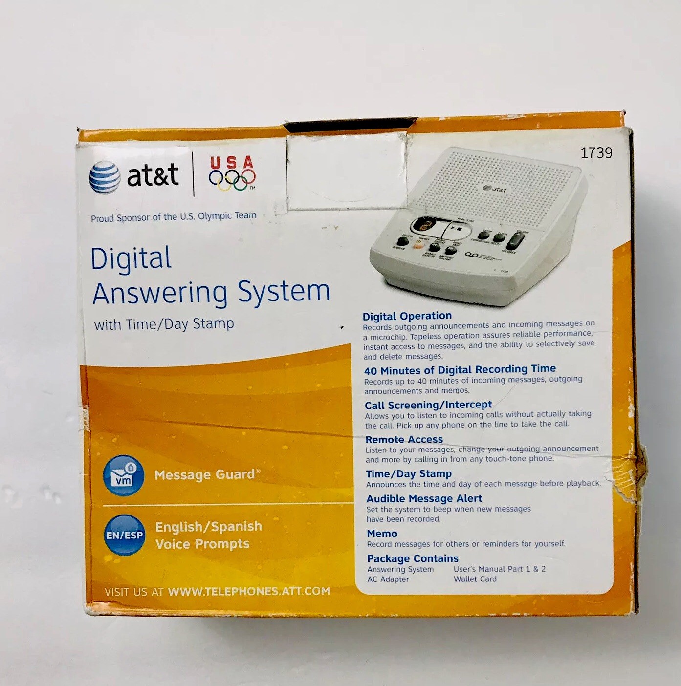 AT&T 1739 Digital Answering System Office Business Phone Telephone for sale  online | eBay