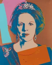 ANDY WARHOL Pop Art Poster or Canvas Print "Queen Beatrix Of The Netherlands"
