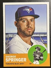 GEORGE SPRINGER 1963 Design 2022 Topps Archives #97 Toronto Blue Jays