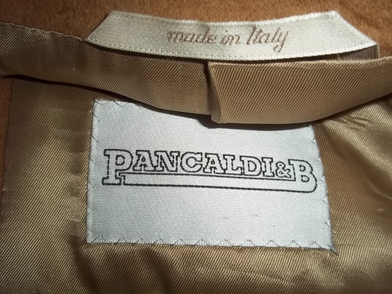 Pancaldi&B Solid Beige 3 Buttons Flannel Wool Coa… - image 8