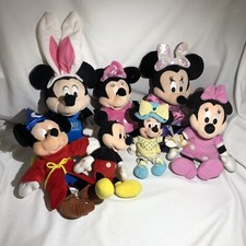 Mickey Mouse and Minnie Mouse Lot of 8 plush