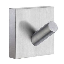 Smedbo, House Towel Hook RS355 Brushed Chrome Modern Solid Brass