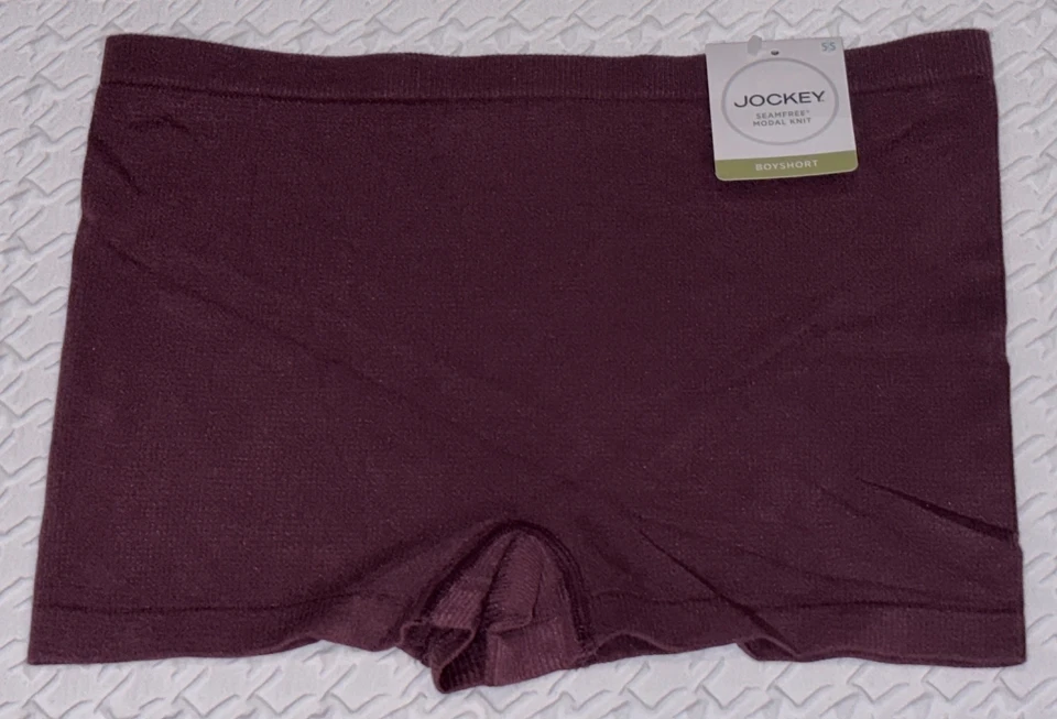 Panty corto para niño JOCKEY modal sin costuras tejido gofre negro grosella NUEVO para mujer talla S 5 Foto 2 de 4