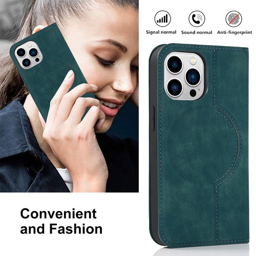 For iPhone 7/8/XS/XR/11/12/13 Magnetic Flip Holder Card Slots Magsafe Phone Case - Picture 72 of 84