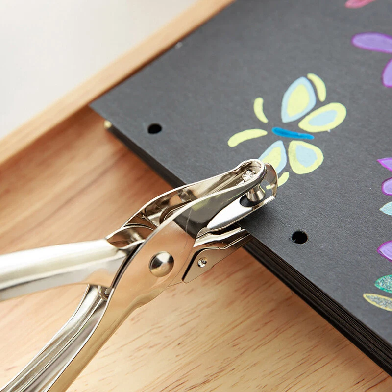 3/6mm Hole Puncher Portable Single Hole Punch Paper Material School Office Tool - image 2 of 4