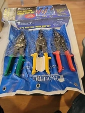 Pittsburgh Aviation Tinner Snip Set Excellent NIB 3 Pc Left Right Straight (E)