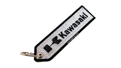 KAWASAKI Double Sided Keychain Patch High Quality Fabric Key Fob Moto keychain - Picture 17 of 76