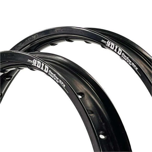 Front & Rear Black DID Rim & Spokes Set for 2002-2008 Yamaha YZ250F - 21/19 - Picture 2 of 3