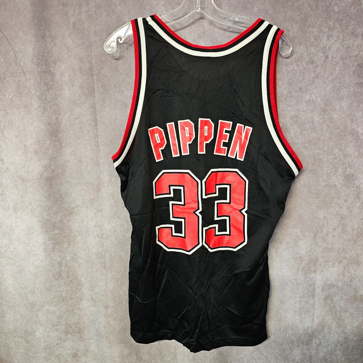 BULLS SCOTTIE PIPPEN 33 ジャージ L Scottie Pippen Chicago Bulls #33 Champion Red Jersey Youth