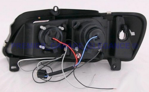 FARI LENTICOLARI ANGEL EYES A LED BLACK O CROMATI PER PEUGEOT 106 - Foto 10 di 10