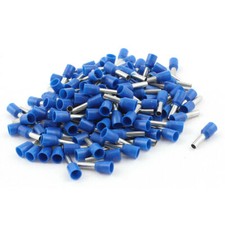 150Pcs Blue Wire Copper Crimp Insulated Ferrule Pin Cord End Terminals AWG14