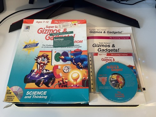 Super Solvers Gizmos and Gadgets The Learning Company Big Box PC Computer Game - Picture 3 of 3