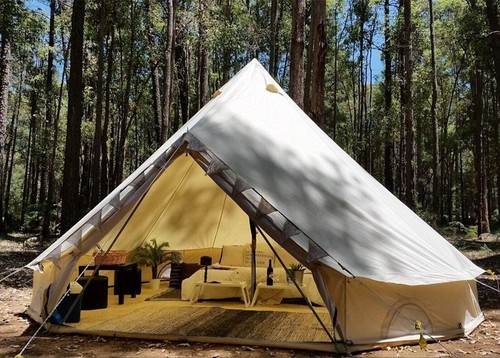4M Bell Tent With 900D Oxford Fabric 4Season Tent glamping yurt Tent for outdoor - Picture 3 of 10