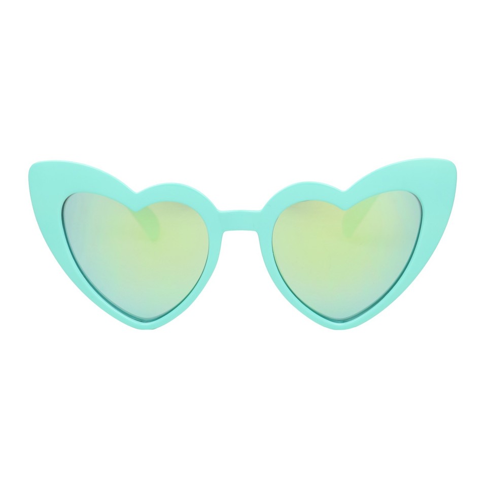 Little Girls Toddler Heart Shaped Sunglasses Mirror Reflective Pink ...