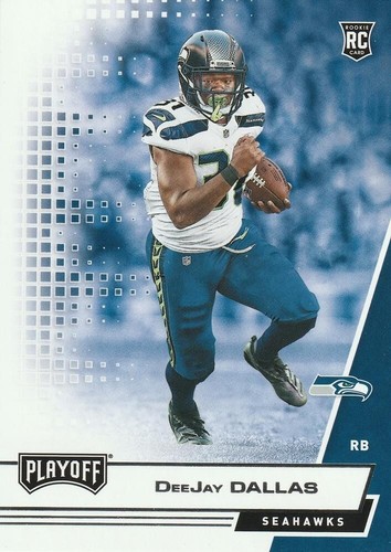 2020 Panini Playoff Football DeeJay Dallas #243 PSA 9