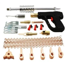 81Pcs Spot Welder Dent Puller Kit ,Spot Welding Electrodes Spotter Welder