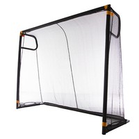 Charlsten FußBalltor Sport Schwarz (244X200X90 Cm) - Robust Und Leicht