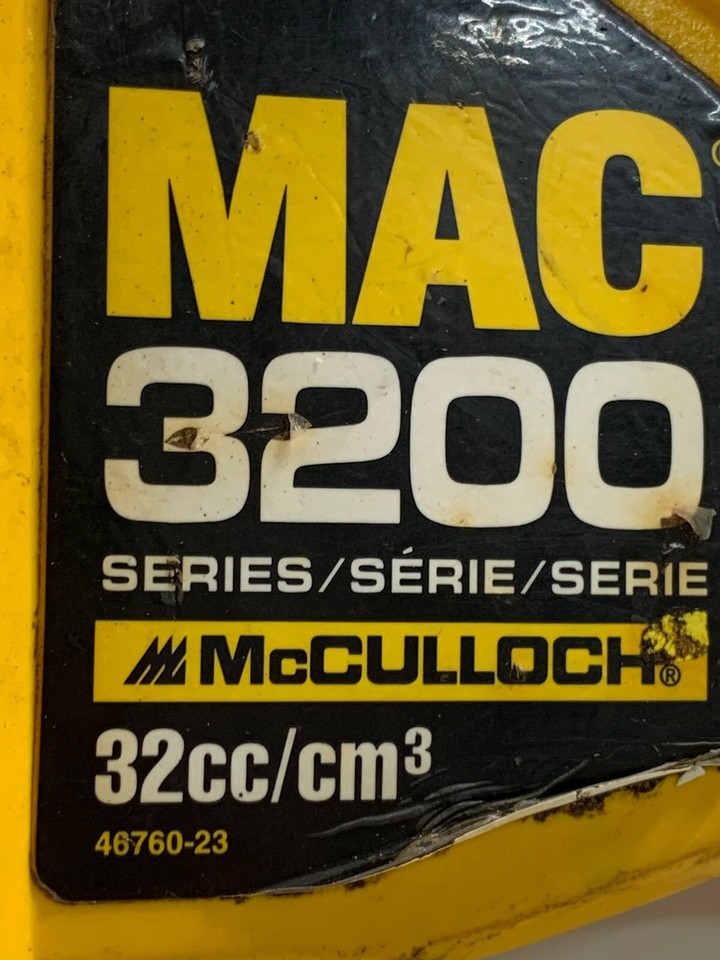 McCulloch Mac 3200 46760-22 Chainsaw- Clutch Cover / Chain Brake | eBay