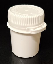 20 Tamper Proof Containers & Lids, 45ml Snap Secure Plastic Pots, Push-on Lid