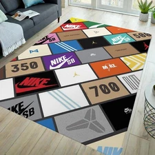 Shoebox rug, sneaker rug, sneaker room rug, shoe rug, hypebeast rug