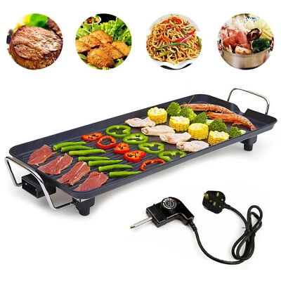 MARKENLOS Barbecue Elettrico da Tavolo Teppanyaki Griglia da Interno 1360/1500W