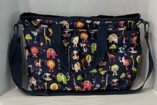 LESPORTSAC Crossbody Diaper Bag Zoo Animal Print Multicolor/ Note:  No Mat  
