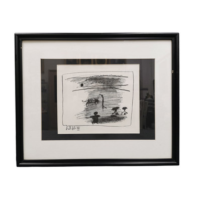 PABLO PICASSO Original Lithographie Les Banderilles Bloch 1016 Mourlot 1961
