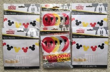 Disney Mickey Mouse Garland Banner 7 Ft Balloons 8 pk party lot NEW read