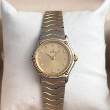 Ebel Classic Wave Lady 23mm Ref: 166901 Quarz Stahl / Gold 2000er Damenuhr
