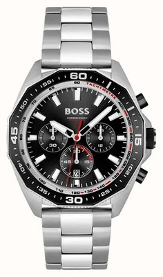 HUGO BOSS HB 1513971 ENERGY BLACK SILVER ORIGINAL MENS WATCH