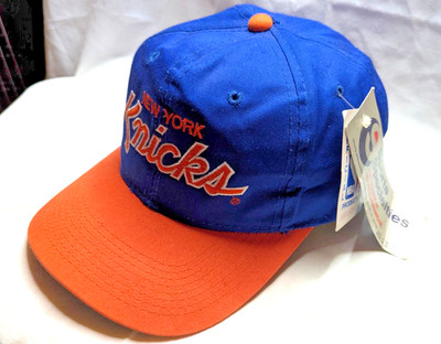Vintage Sports Specialties New York Knicks Script Snapback   NWT NOS Deadstock
