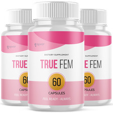 (3 Pack) True Fem for Women Advanced Wellness Support Supplement 180 Capsules