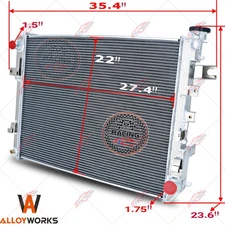 Aluminum Radiator For 2009-2018 Dodge Ram 1500 2019-21 Classic 3.7L 4.7L 5.7L