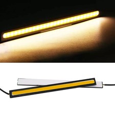 10x 12v Led Strip Drl Daytime Running Lights Fog Cob Car Lamp Driving White Blue 10x 12v Led Strip Drl Daytime Running Lights Fog Cob Car Lamp Driving White Blue
