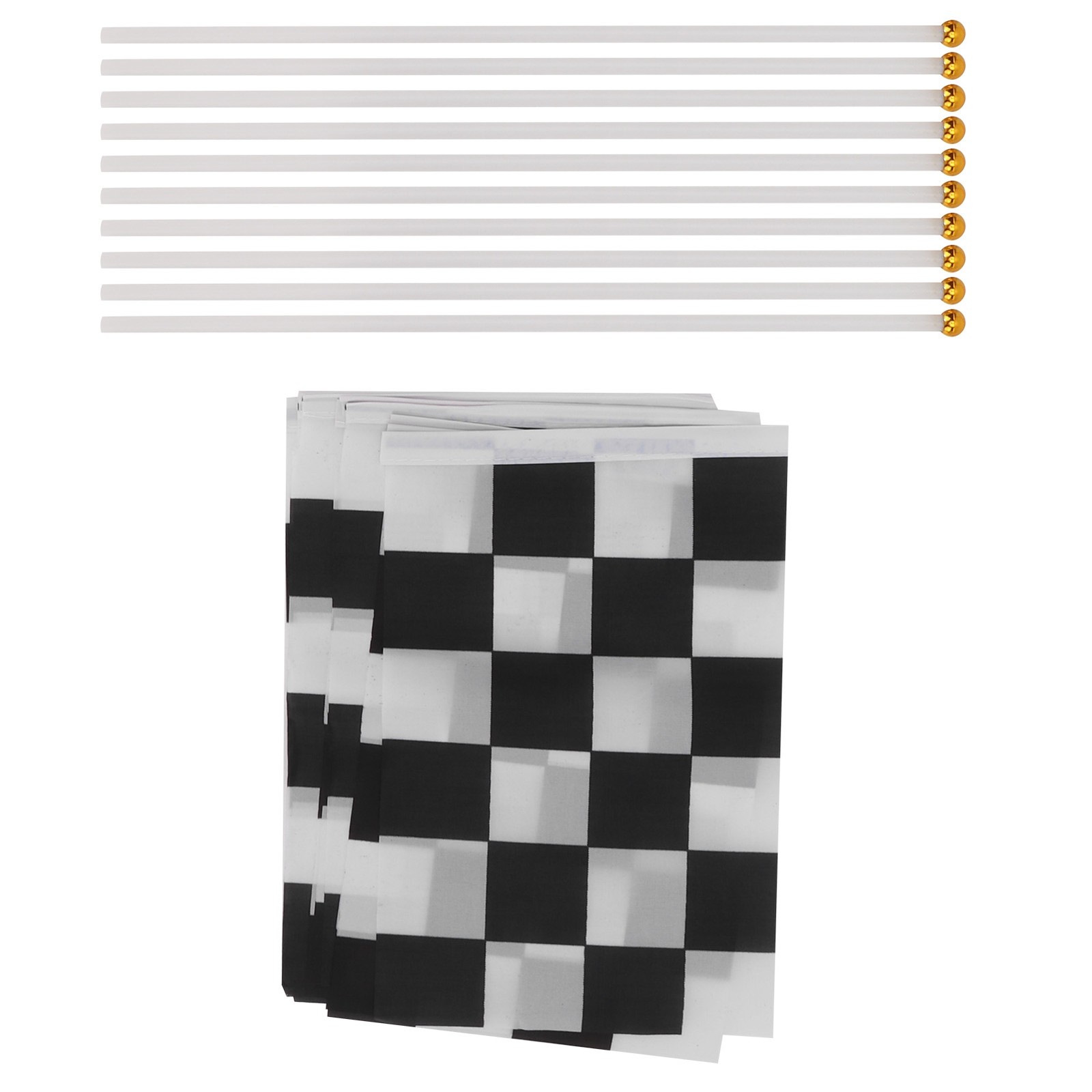 Checkered Flag Black And White Hand Waving Flags DIY Decoration For RC Racing