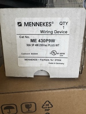 Mennekes 430P9W 30 Amp 250V  Plug