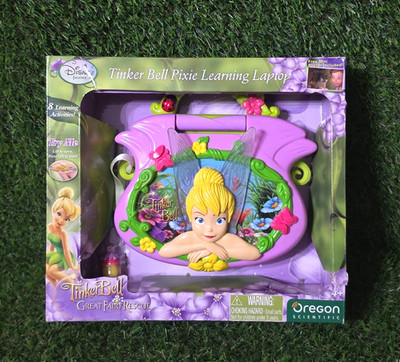NEW IN BOX 2010 VINTAGE DISNEY  FIARIES TINKER BELL PIXIE LEARNING LAPTOP