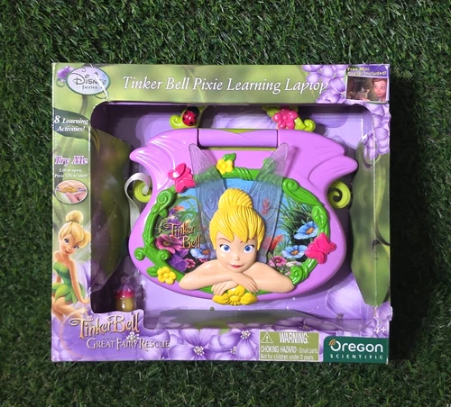 NEW IN BOX 2010 VINTAGE DISNEY  FIARIES TINKER BELL PIXIE LEARNING LAPTOP
