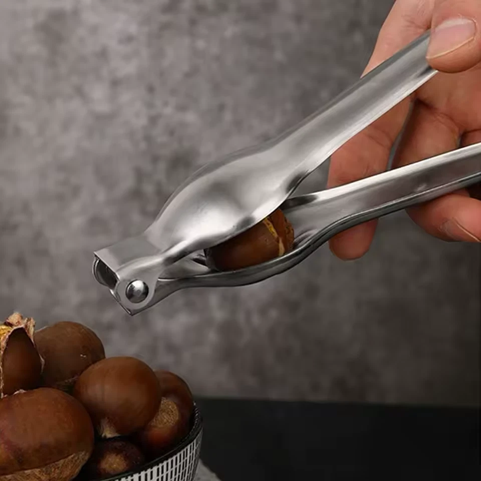 2-in-1 Stainless Steel Chestnut Opener | Quick Pliers & Cutter Kitchen Tool - Image 3 of 4