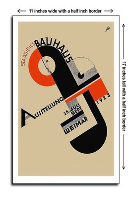 1923 State Bauhaus exhibition in Weimar - 11x17 Poster